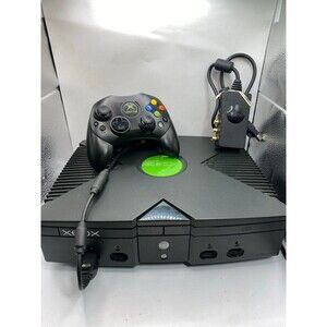 Original Xbox Microsoft Console w cords controller tested!